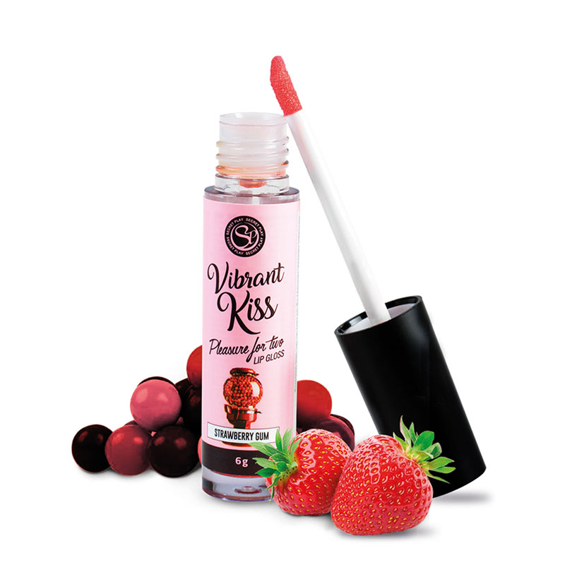 Secret Play Vibrant Kiss Lip Gloss Strawberry Gum  