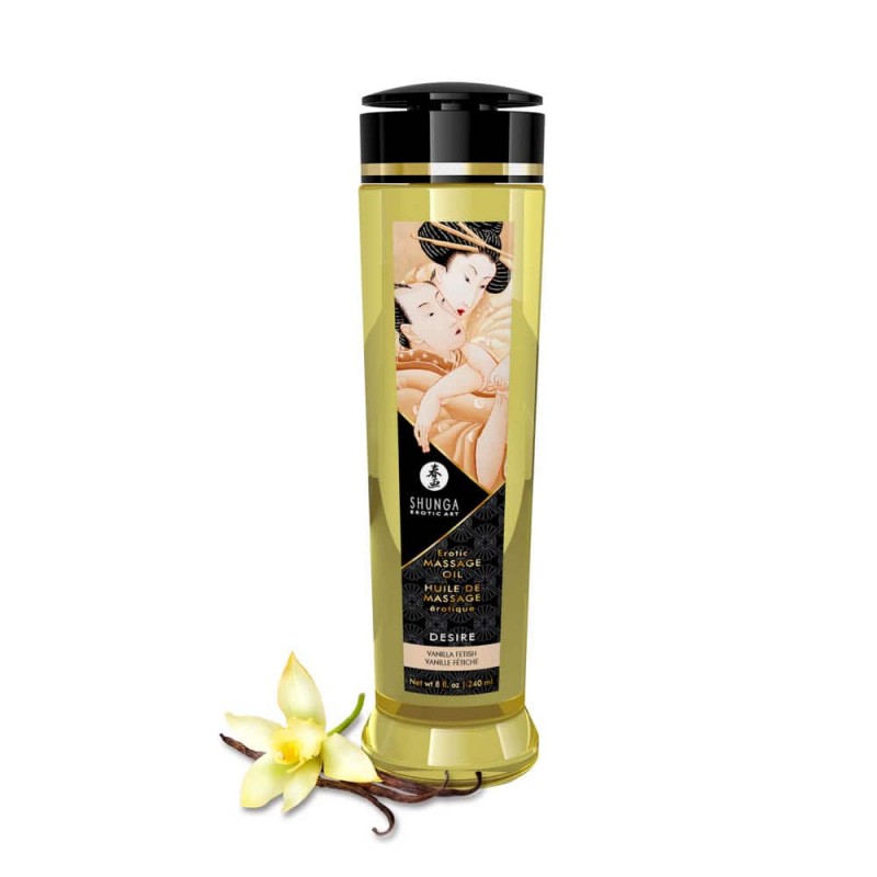 Shunga Desire erotický masážní olej Vanilka 240ml 