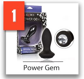 Power Gem vibračný análny šperk