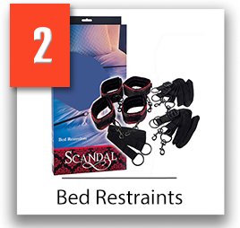 Scandal Bed Restraints bdsm putá na posteľ