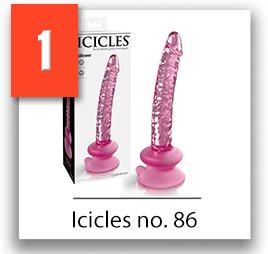 sklenené dildo pipedream icicles no.86