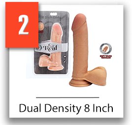 Realistikcé dildo dual density s prísavkou