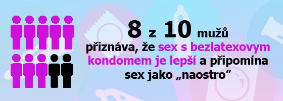 8 z 10 tvrdí, že sex s bezlatexovým kondomem je lepší