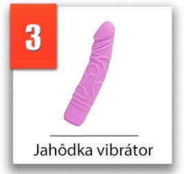 Jahôdka realistický vibrátor