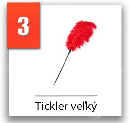 erotické šteklítko feather tickler veľký